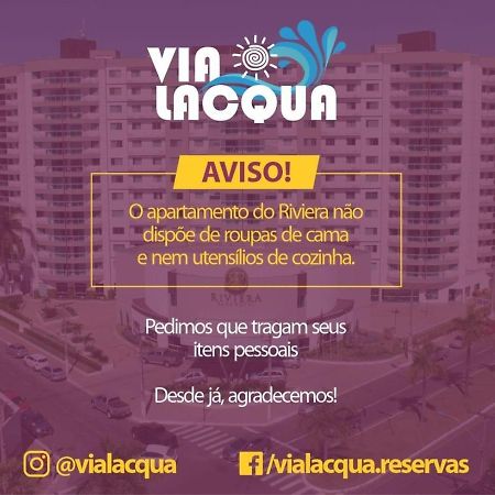 Riviera Park - VIA LACQUA HOSPEDAGEM Lägenhet Caldas Novas Exteriör bild